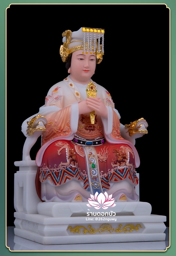 หม่าโจ้ว ม่าจ้อโป๋ เทียนส่งเซ่งโบ้ เทียนโหวเซี่ยบ้อ งานหินอ่อนคุณภาพสูง ขนาด 12/16/19/26 นิ้ว