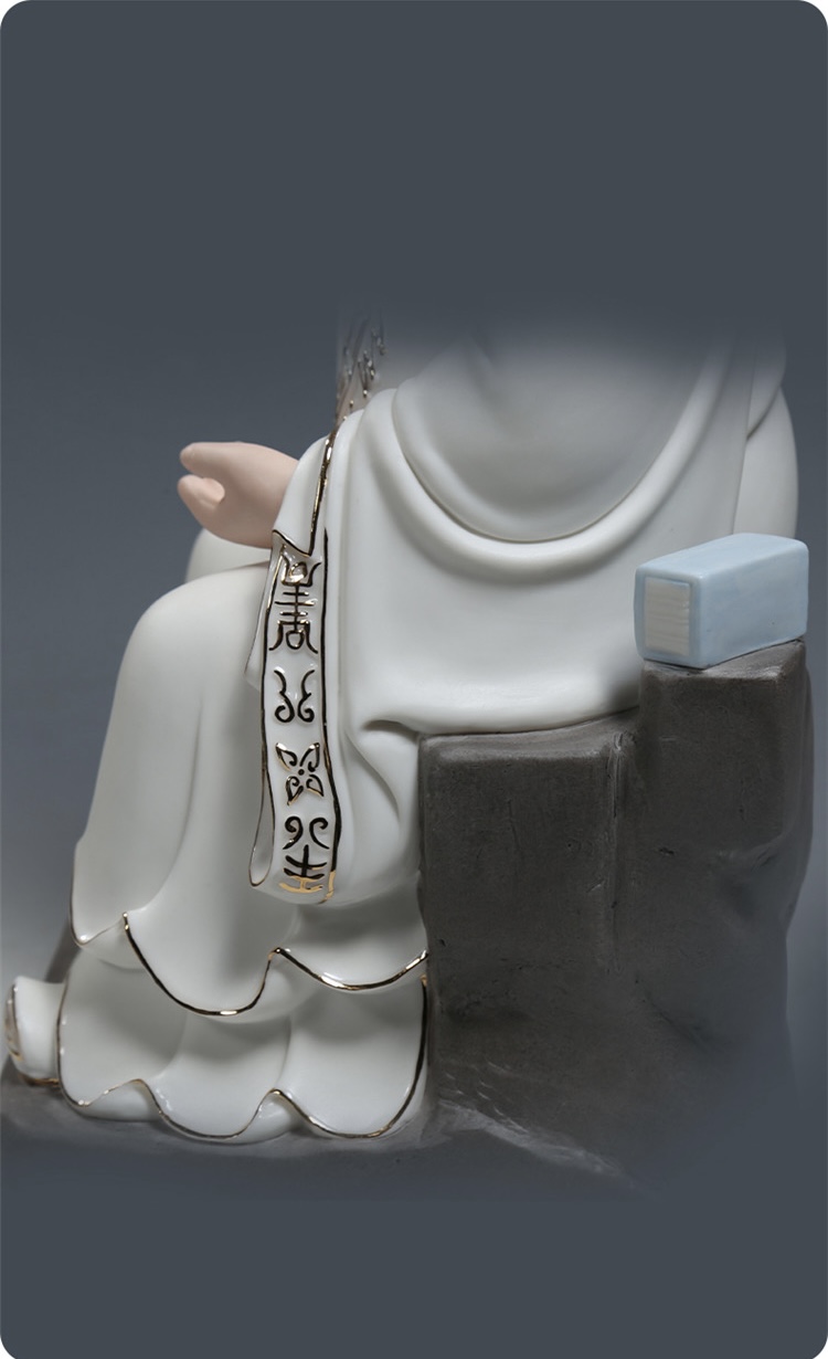 ไท้แปะกิมแช้ ไท้ไป่จินซิน เทพเจ้าแห่งดาวศุกร์ ปางประทับนั่งบัลลังก์ ขนาด 14/16 นิ้ว