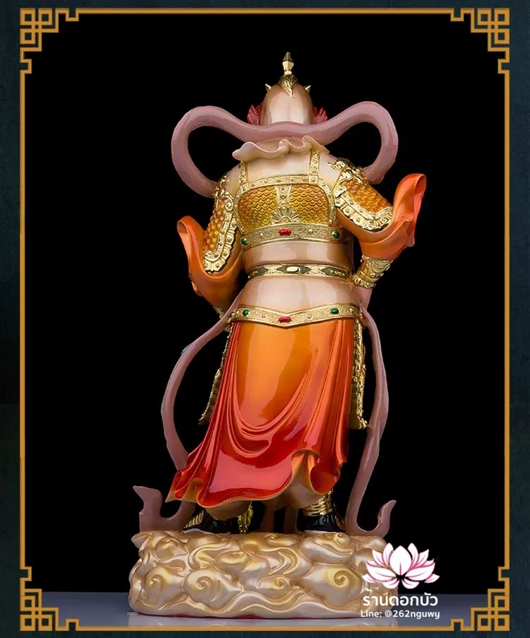 เทพเจ้ากวนอู และพระเวทโพธิสัตว์ (อุ่ยท้อผ่อสัก) งานเรซิ่นคุณภาพสูง ขนาด 12/16/19/26/36 นิ้ว