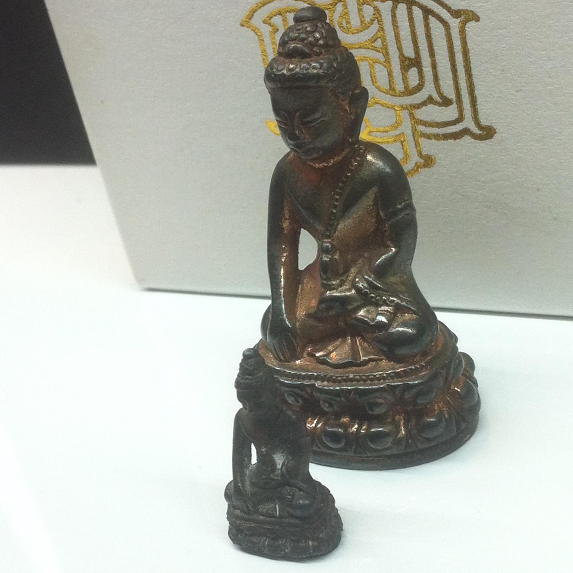 พระกริ่ง-พระชัยวัฒน์ บัวรอบ สุวทัฒโน เนื้อนวะโลหะ วัดบวรนิเวศ ปี2539