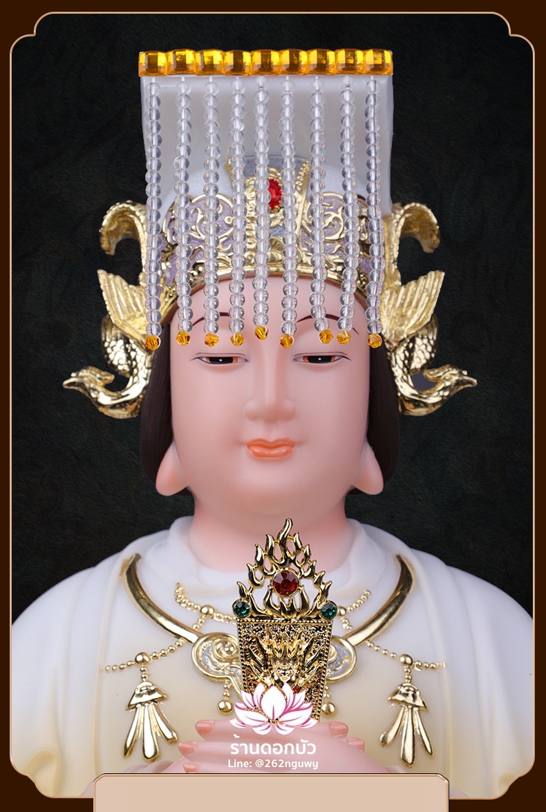 หม่าโจ้ว ม่าจ้อโป๋ เทียนส่งเซ่งโบ้ เทียนโหวเซี่ยบ้อ งานหินอ่อนคุณภาพสูง ขนาด 12/16/19/26 นิ้ว