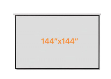 จอฉายโปรเจคเตอร์ แบบแขวนมือดึง ยีห้อ Razr (เรซน์) ขนาด 144x144 นิ้ว