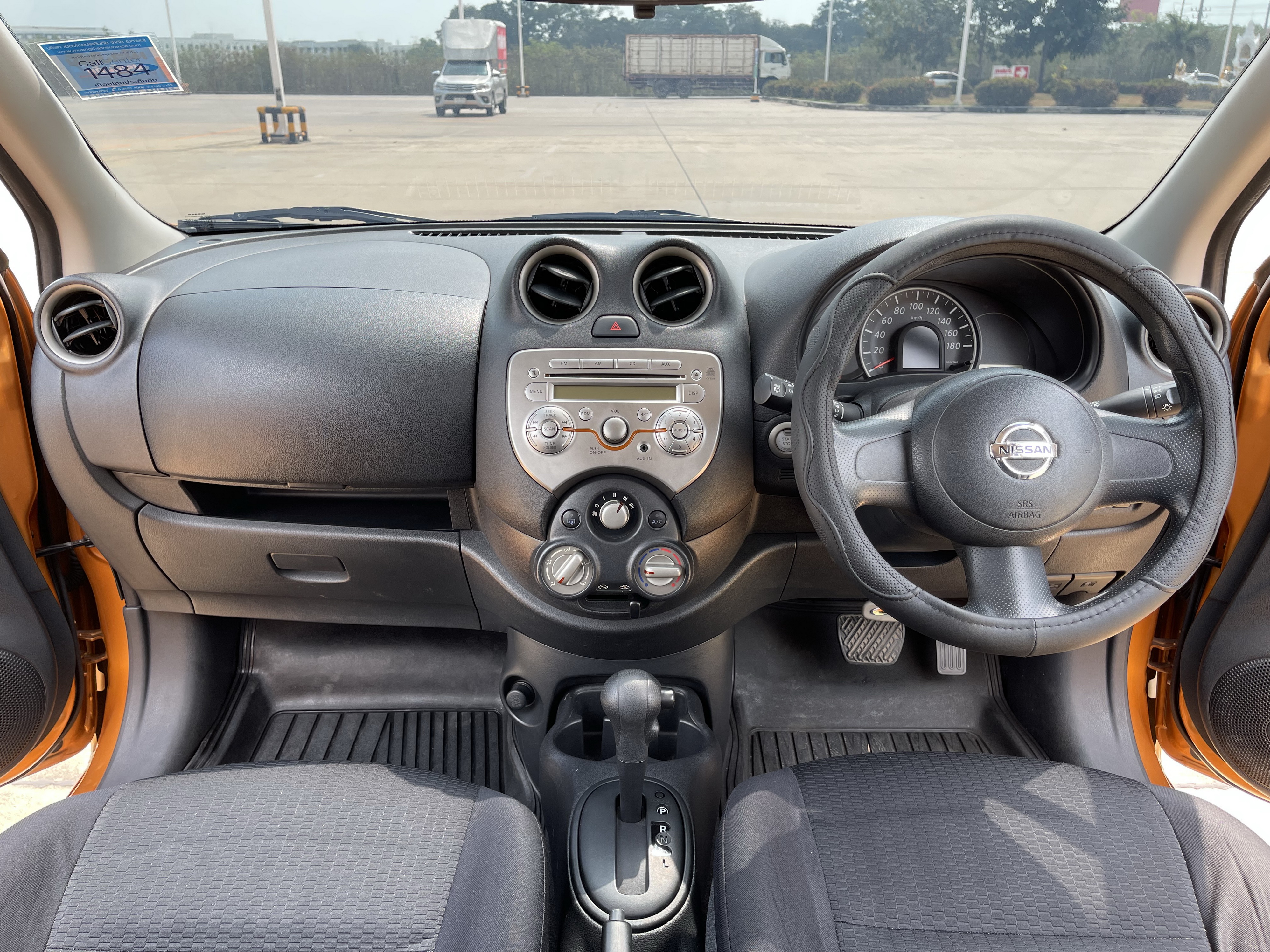 Nissan March 1.2 EL At 2012 ส้ม