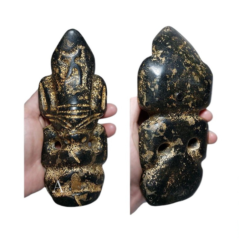 รูปปั้นหิน เทวรูปหิน หินรูปเอเลี่ยนต่างๆ (หินแม่เหล็กดูดติด)