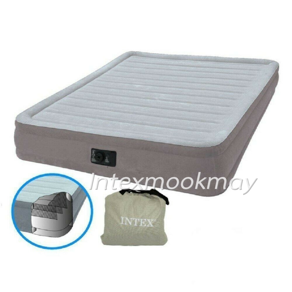 Intex 67770 Comfort-Plush QueenSize ที่นอนรุ่นขายดี ปั๊มลมในตัว ขนาด 5 ฟุต รุ่นใหม่