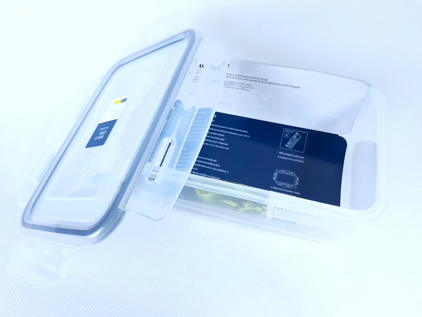 Small Evting กล่องถนอมอาหาร Super Lock รุ่น5055 บรรจุได้1000มล. ป้องกันความชื้น เข้าไมรโครเวฟได้ กล่องเก็บอาหาร กล่องเก็บผักสด