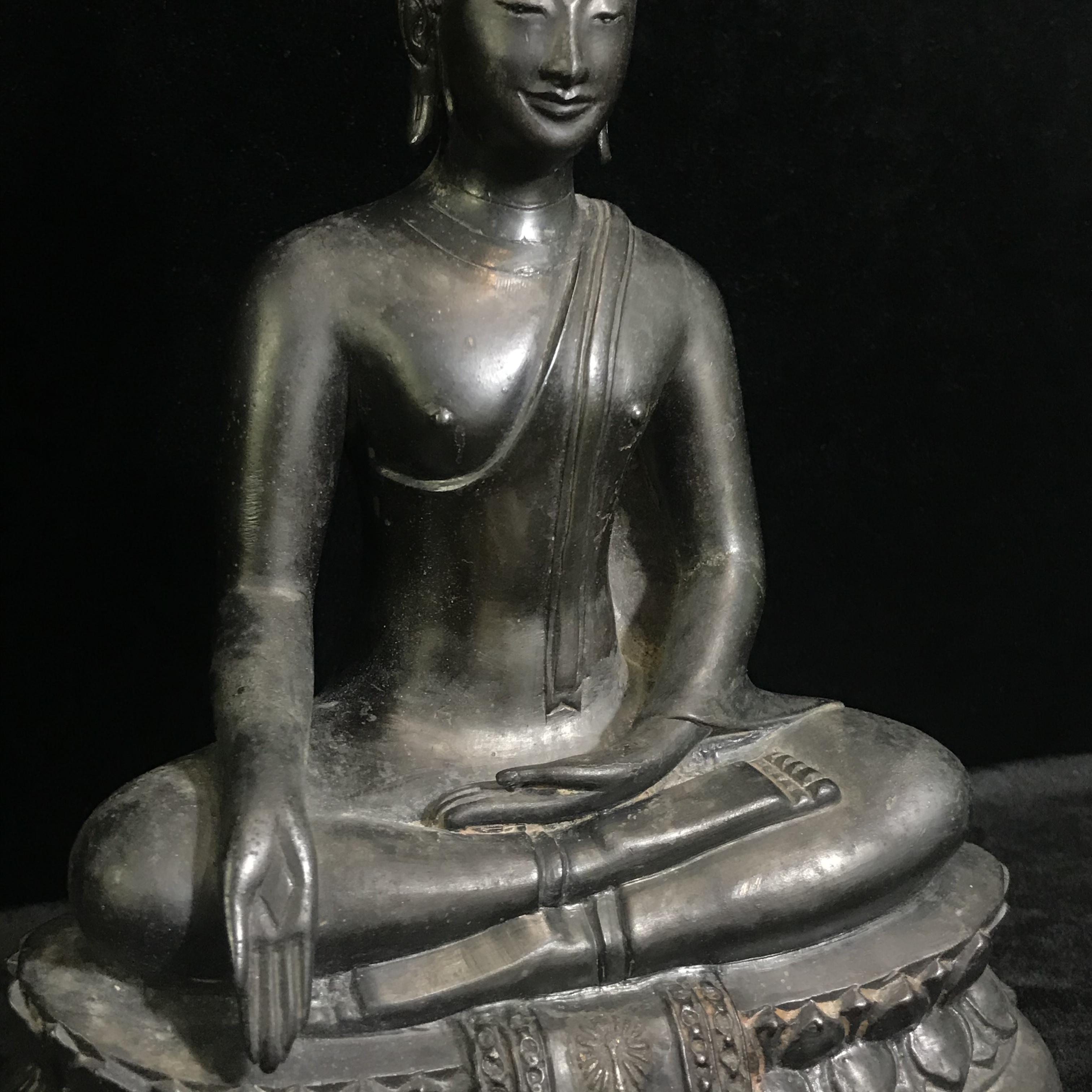 พระพุทธรูปบูชา ภปร. วัดบวรนิเวศวิหาร ปี2508 บล็อกดินไทย หน้าตัก5นิ้ว(ที่สุดของพระบูชา ภปร วัดบวร)