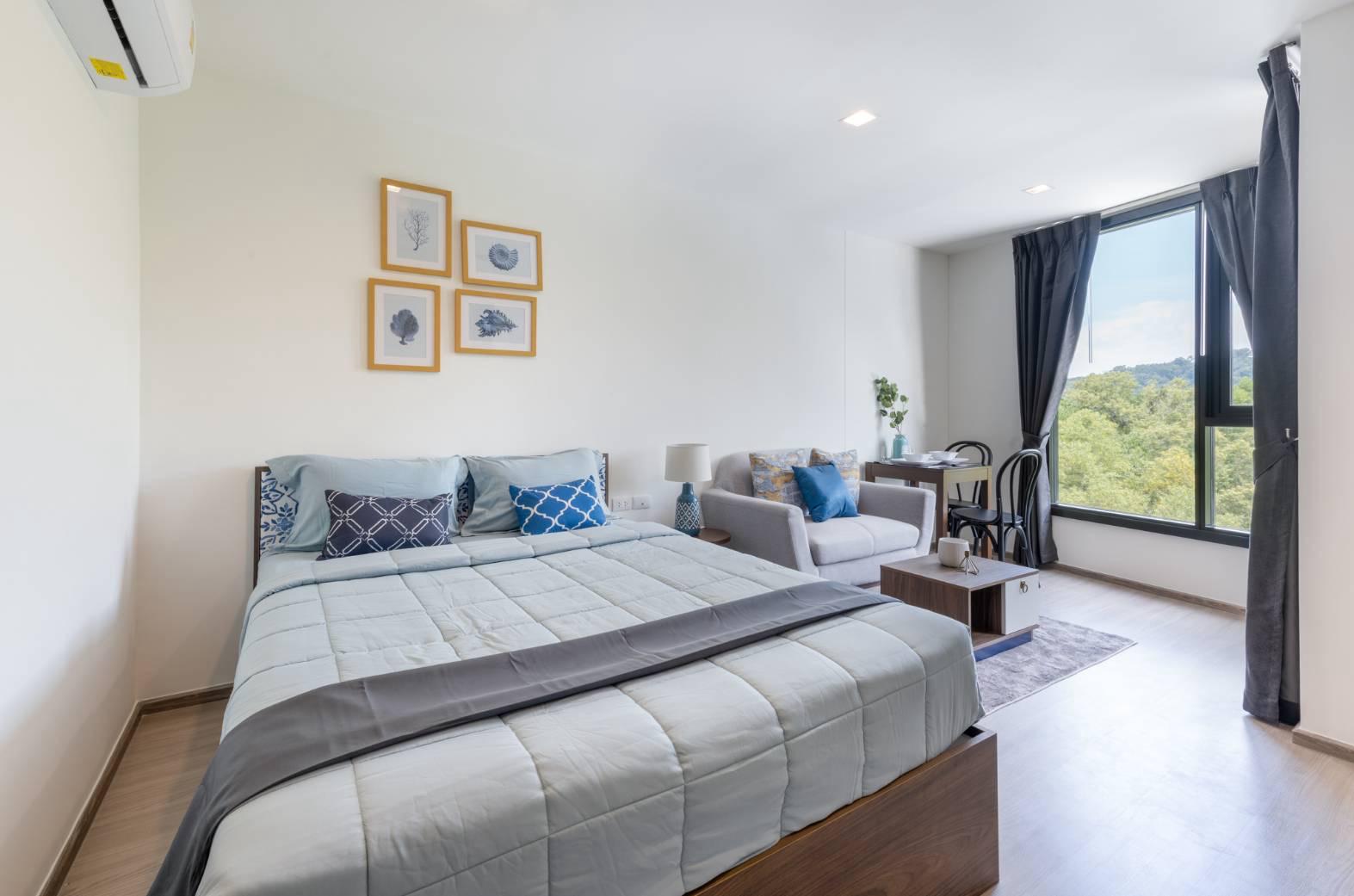 For Rent : Wichit, The Base Downtown, 1 Bedrooms 1 Bathrooms, 6th flr.