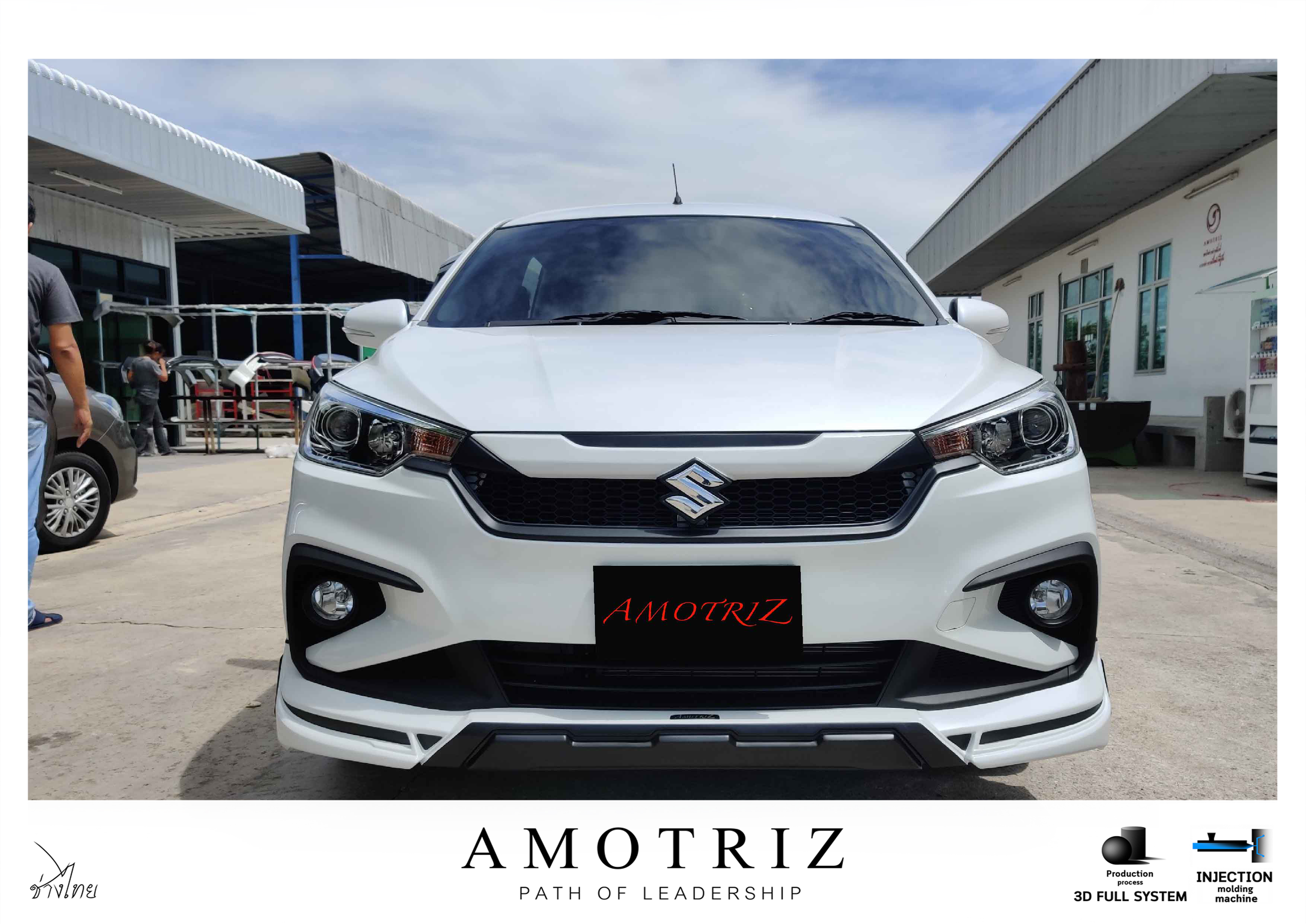 Suzuki Ertiga 2019 V.1 with custom grille bodykits by Amotriz