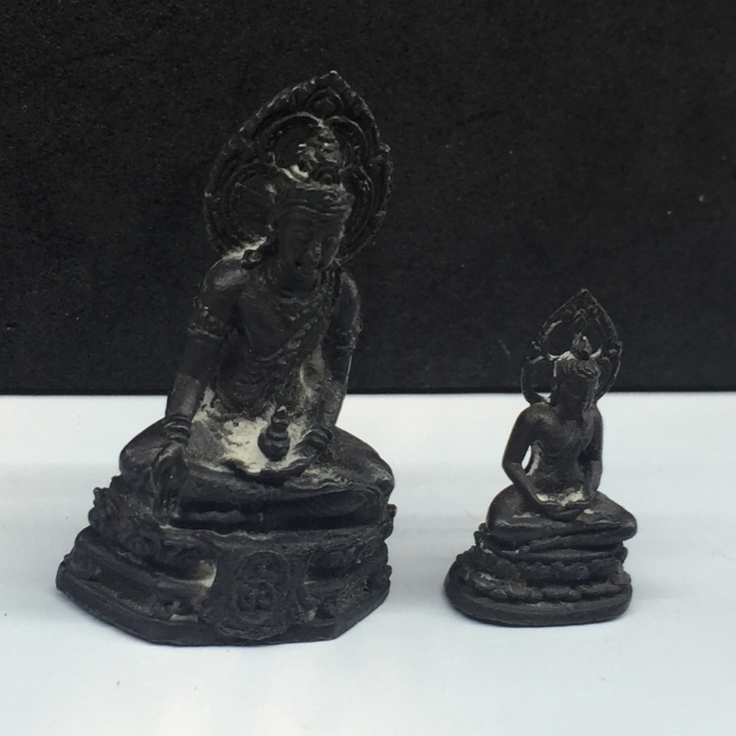 พระกริ่ง-พระชัยวัฒน์พุทธศิริราช ครบ84ปี โรงพยาบาลศิริราช ปี2517 เนื้อนวะโลหะ(ในหลวงเสด็จในพิธี)