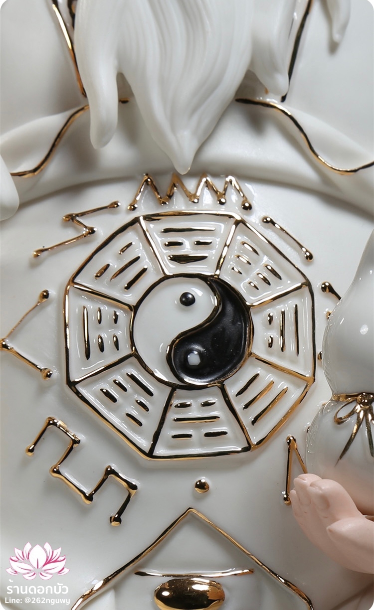 ไท้แปะกิมแช้ ไท้ไป่จินซิน เทพเจ้าแห่งดาวศุกร์ ปางประทับนั่งบัลลังก์ ขนาด 14/16 นิ้ว