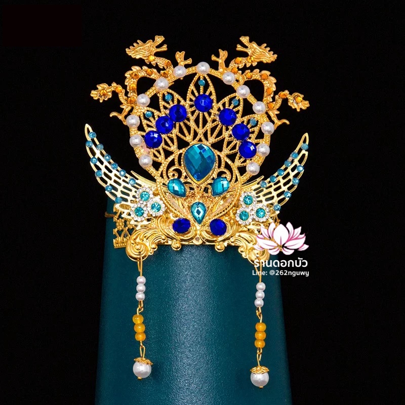 หมวกเทพเจ้าฝ่ายหญิง หมวกเทพนารี หมวกเทวนารี หมวกเจ้าแม่ หมวกพระหญิง หมวกกิมซิ้น หมวกพระจีน