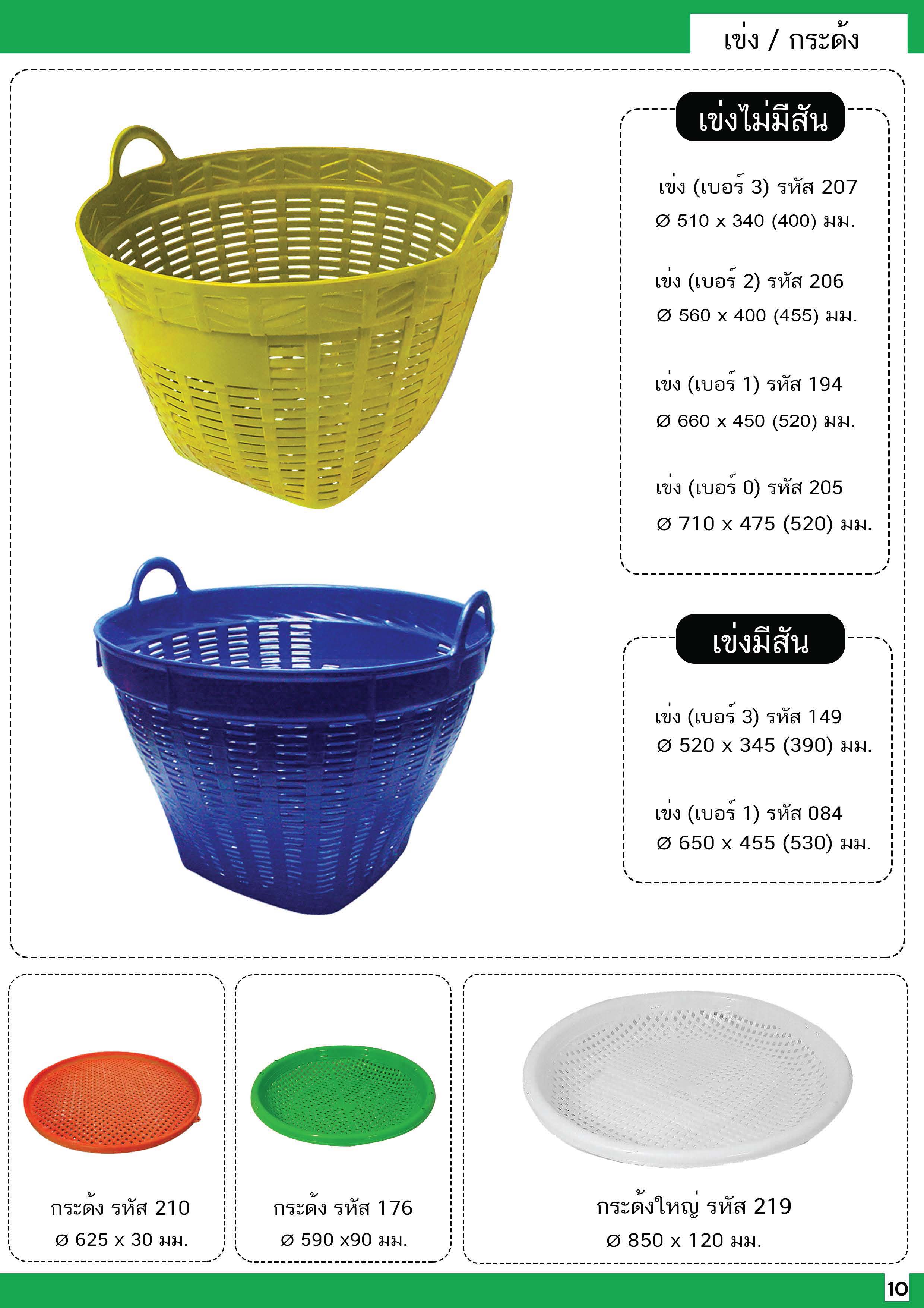 เข่งมีสัน 084 เบอร์ 1