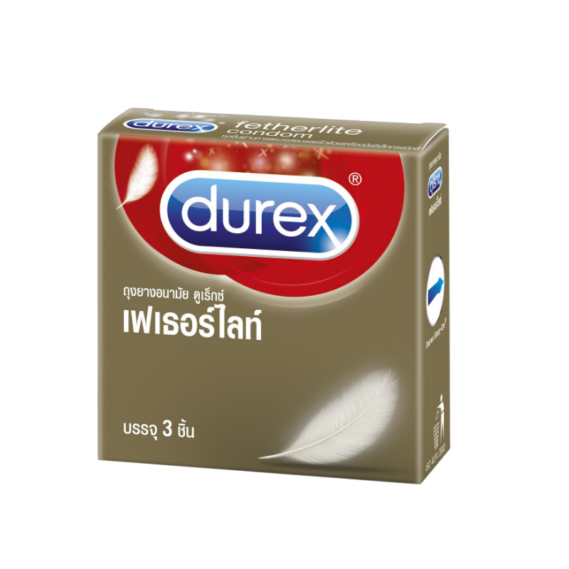 Durex Fetherlite ถุงยางอนามัย 3 ชิ้น