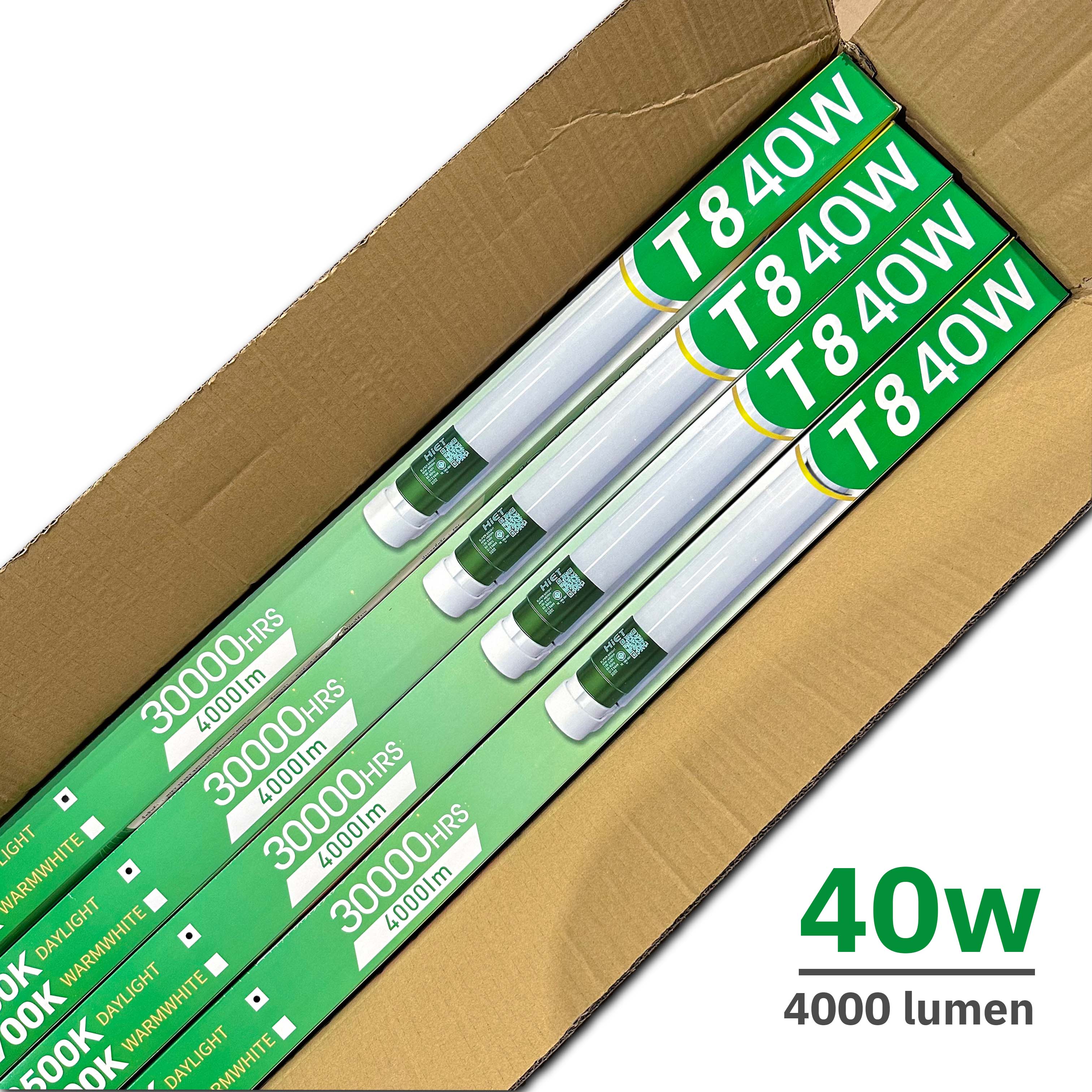 ลังละ 20ชุด HiET ชุดฟูลเซตหลอดพร้อมราง 9w 30w 40w LED T8 หลอดยาว 60/120 ซม. LED หลอดไฟยาว