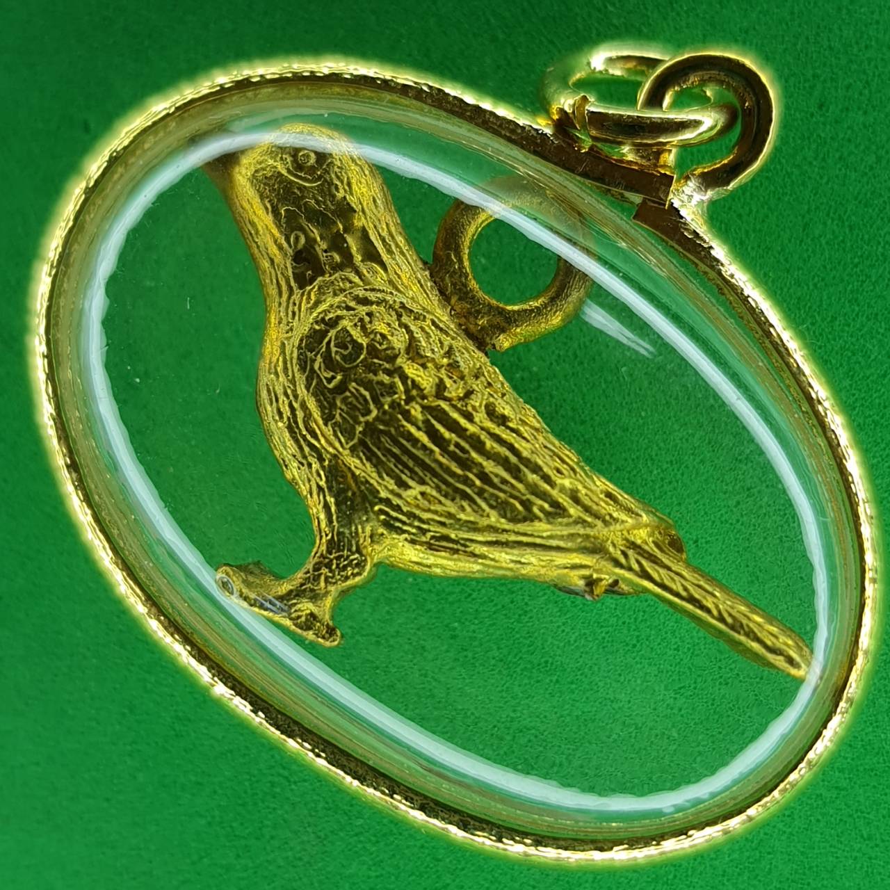 ของป้องกัน จี้นกคุ้ม กรอบไมคอน นกคุ้มทอง นกคุ้ม เครื่องราง ของแท้