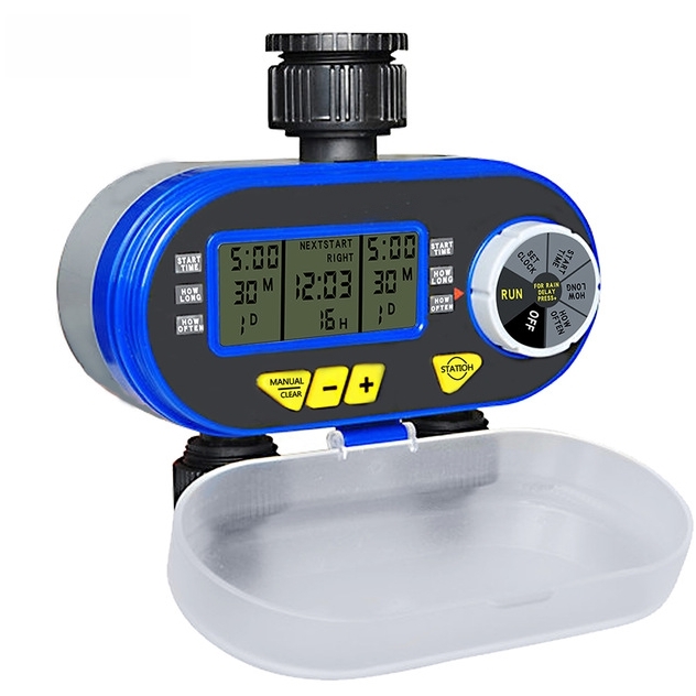 เครื่องตั้งเวลาเปิดปิดน้ำ รุ่นอนาล็อก โซลินอยวาล์วคู่ พร้อมถ่าน Alkaline Panasonic WTR-304