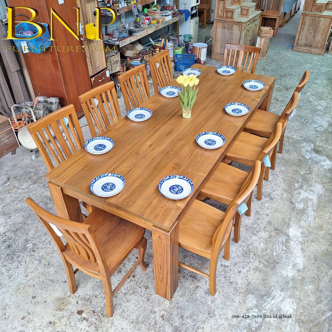 โต๊ะกินข้าว 10 ที่นั่ง รุ่น เท็นเดอร์