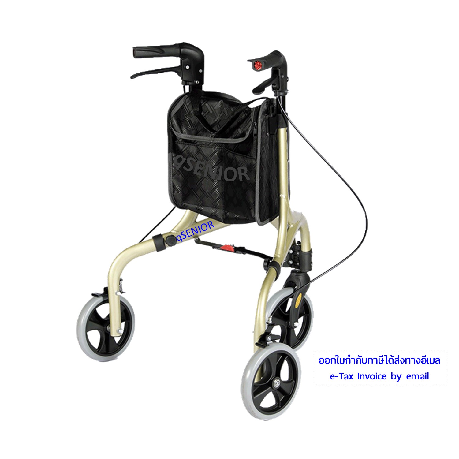 รถเข็นช่วยเดิน Rollator รุ่น TN01-3W qSENIOR รถเข็นหัดเดิน พยุงเดิน ผู้สูงอายุ ผู้ป่วย รถเข็นผู้ใหญ่