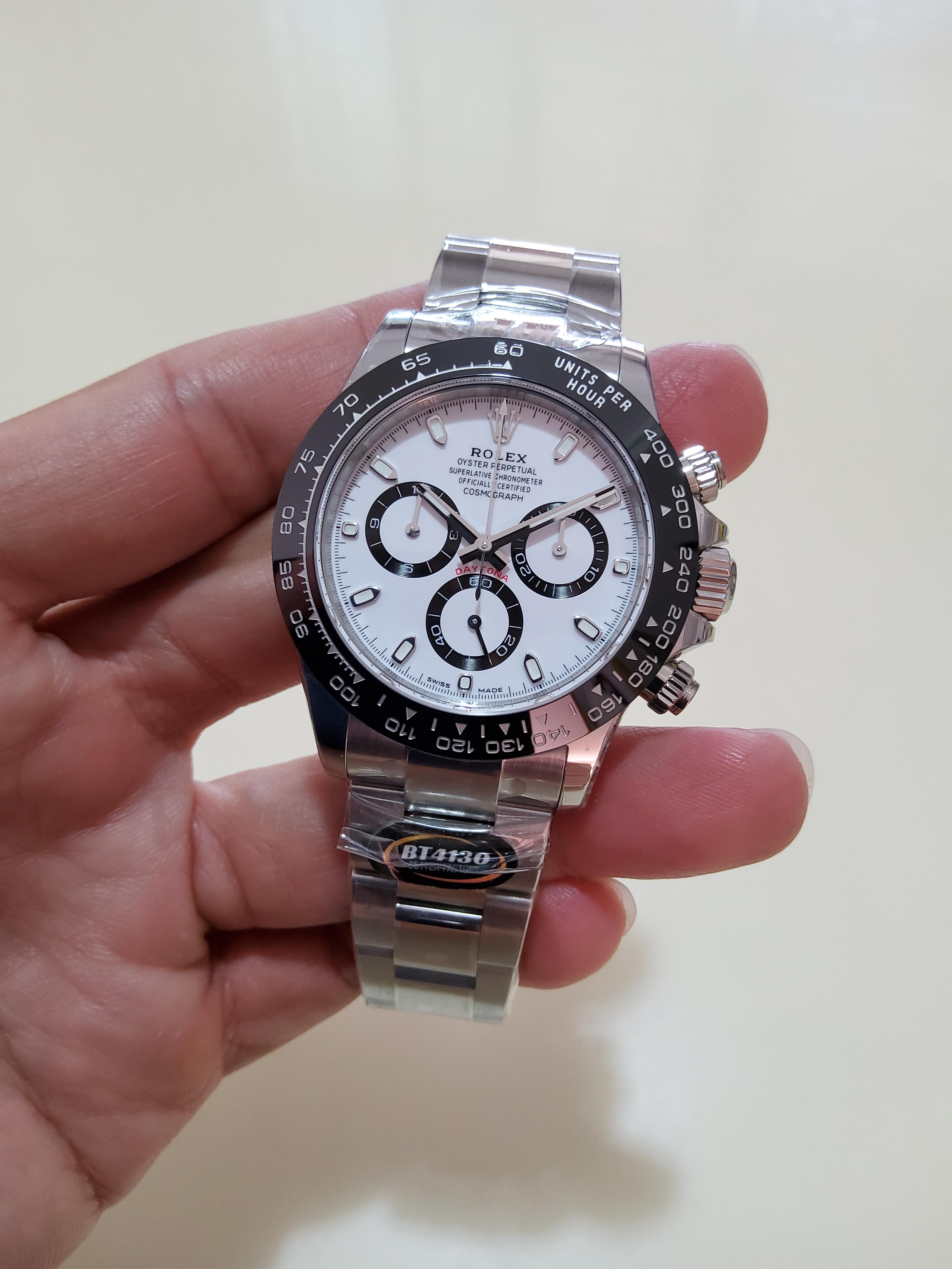 PRE-ORDER ROLEX DAYTONA CERAMIC (40MM.) กลไกโคลน Rolex 4130 By BT FACTORY
