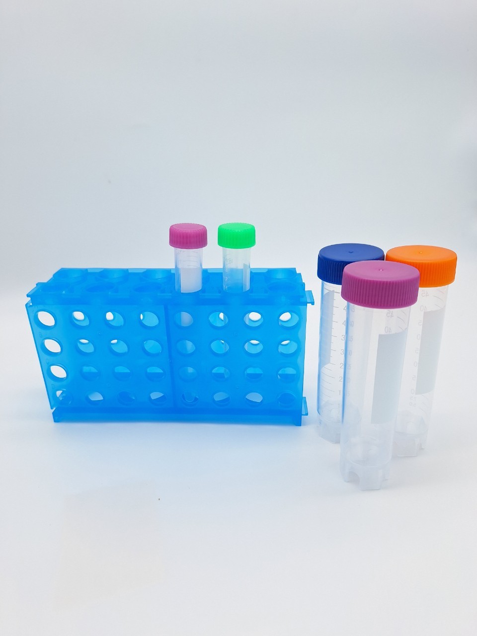 Universal rack , Centrifuge Rack 4 Way ใส่ได้ 4 ขนาด 0.5ml /1.5ml/15ml/50ml