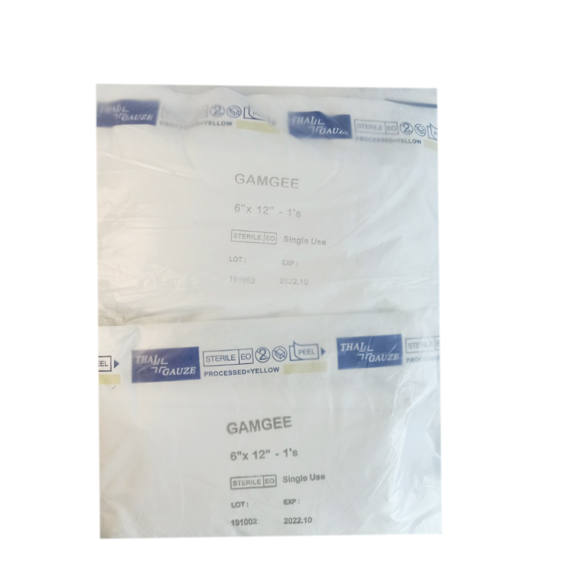 Thai-Gauze Sterile Gamgee ผ้าก๊อส ซับน้ำเหลือง (6x12)
