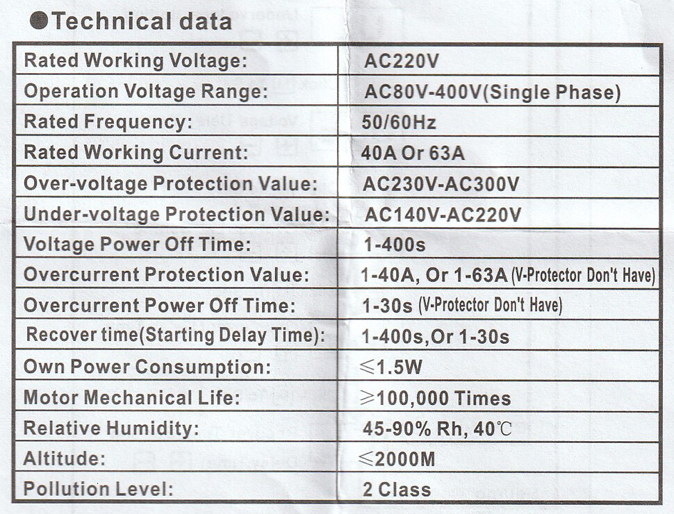 VA-Protector อุปกรณ์ป้องกันแรงดันไฟฟ้า ไฟตก ไฟเกิน กระแสเกิน ป้องกันไฟตก Voltage Protector sinotimer SVP-916 กันไฟตก กันไฟเกิน