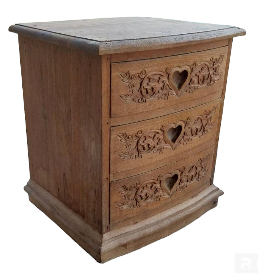 (มือสอง)ตู้ลิ้นชัก ตู้ข้างเตียงไม้สัก สูง57cm💥รับเองเมโทรพาร์ค กัลปพฤกษ์💥