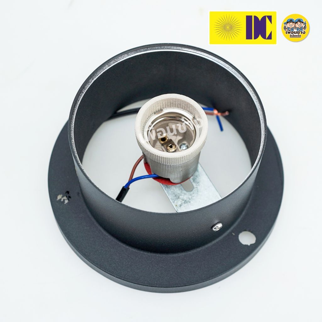 ยี่ห้อ DC รุ่น DCI-KX108 โคมไฟหัวเสา ขั้ว E27 รุ่น DCI-KX108 สีดำ โคมติดเสา ไฟภายนอก โคมไฟ กันน้ำ IP54