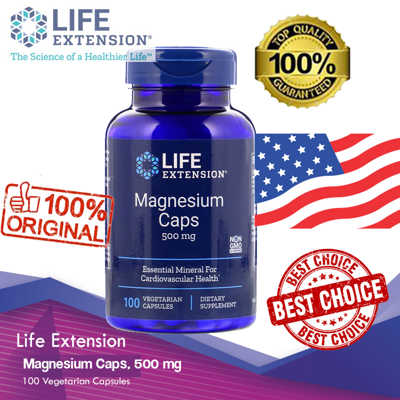 Life Extension, Magnesium Caps, 500 mg, 100 Vegetarian Capsules