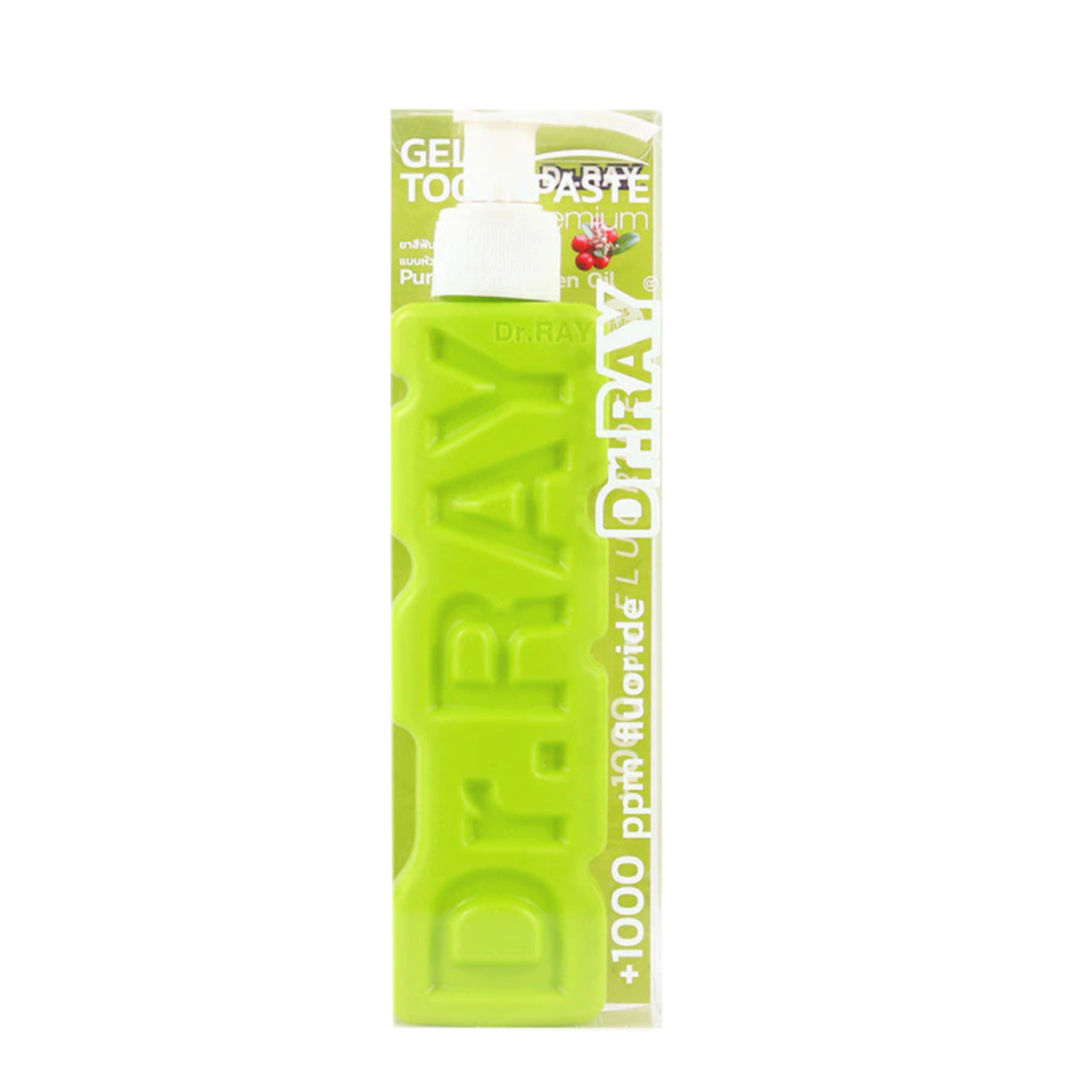 T3 Dr.Ray Wintergreen oil toothpaste 150g. ( หลอดสีเขียว )