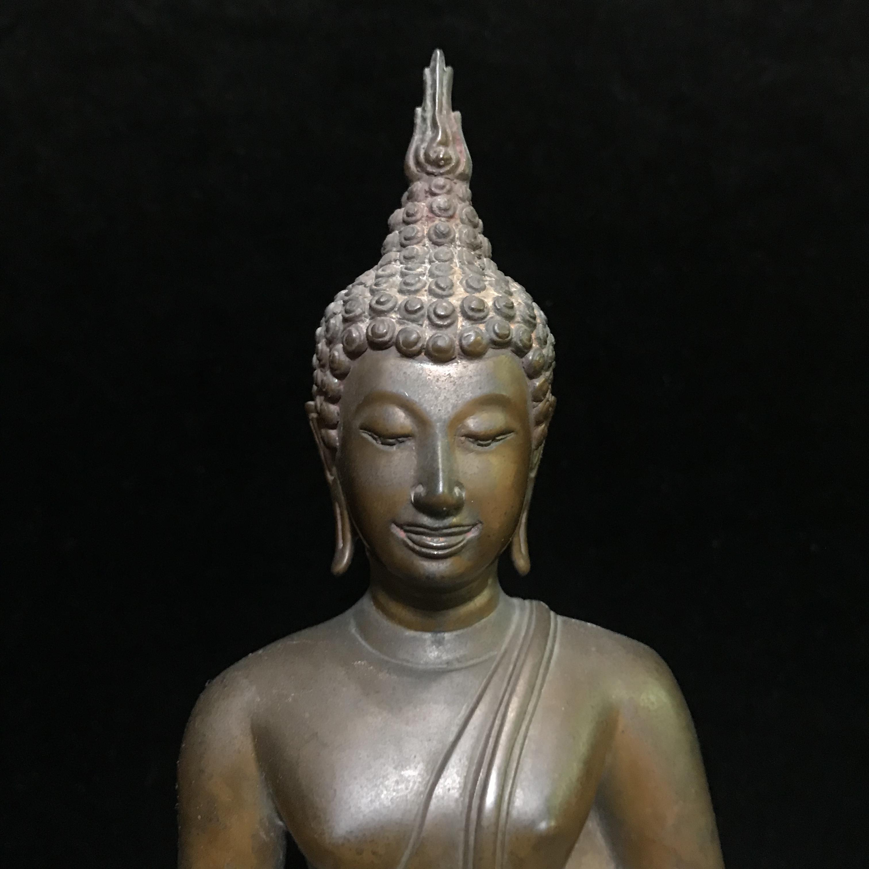 พระพุทธรูปบูชาวชิรมงกุฏ(อักษรย่อ จอุ)วัดมกุฏกษัตริยาราม ปี2511 หน้าตัก 5นิ้ว