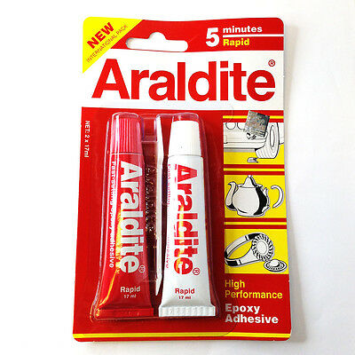 ARALDITE กาวอีพ๊อกซี่ สีแดง/ใส (สีใสแห้งเร็ว 5 นาที)
