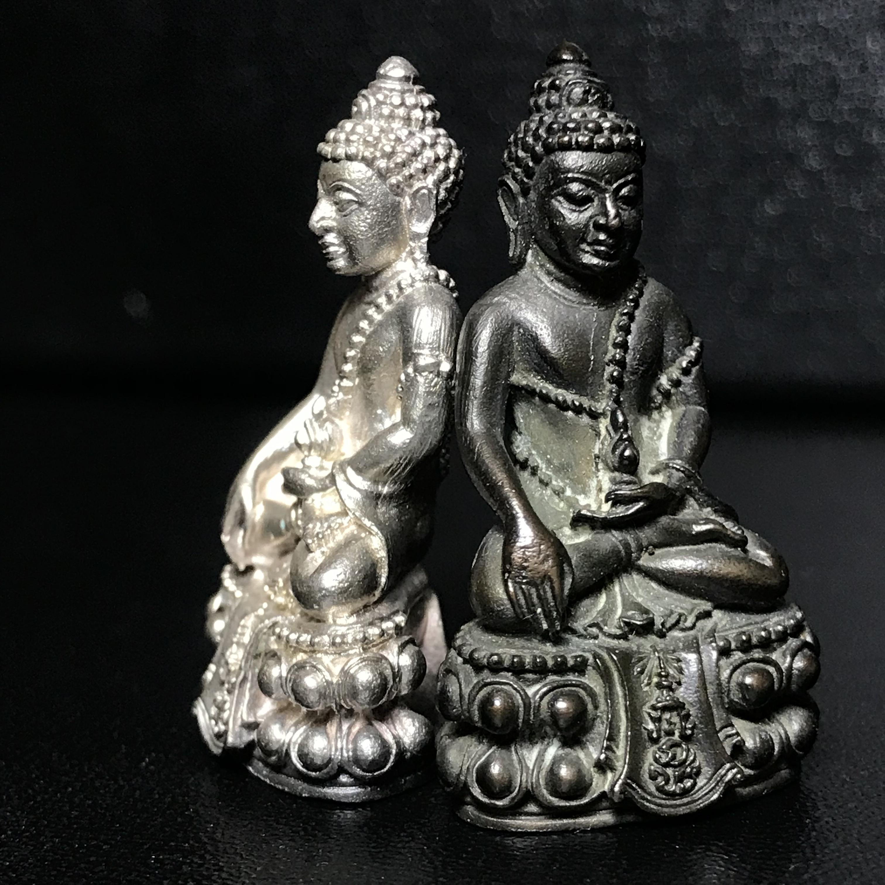 พระกริ่งศิรากาศ(คุ้มเกล้าฯ) ภปร. รพ.ภูมิพล ปี2522 เนื้อเงิน+เนื้อนวโลหะ (ในหลวงรัชกาลที่9เสด็จเททอง)