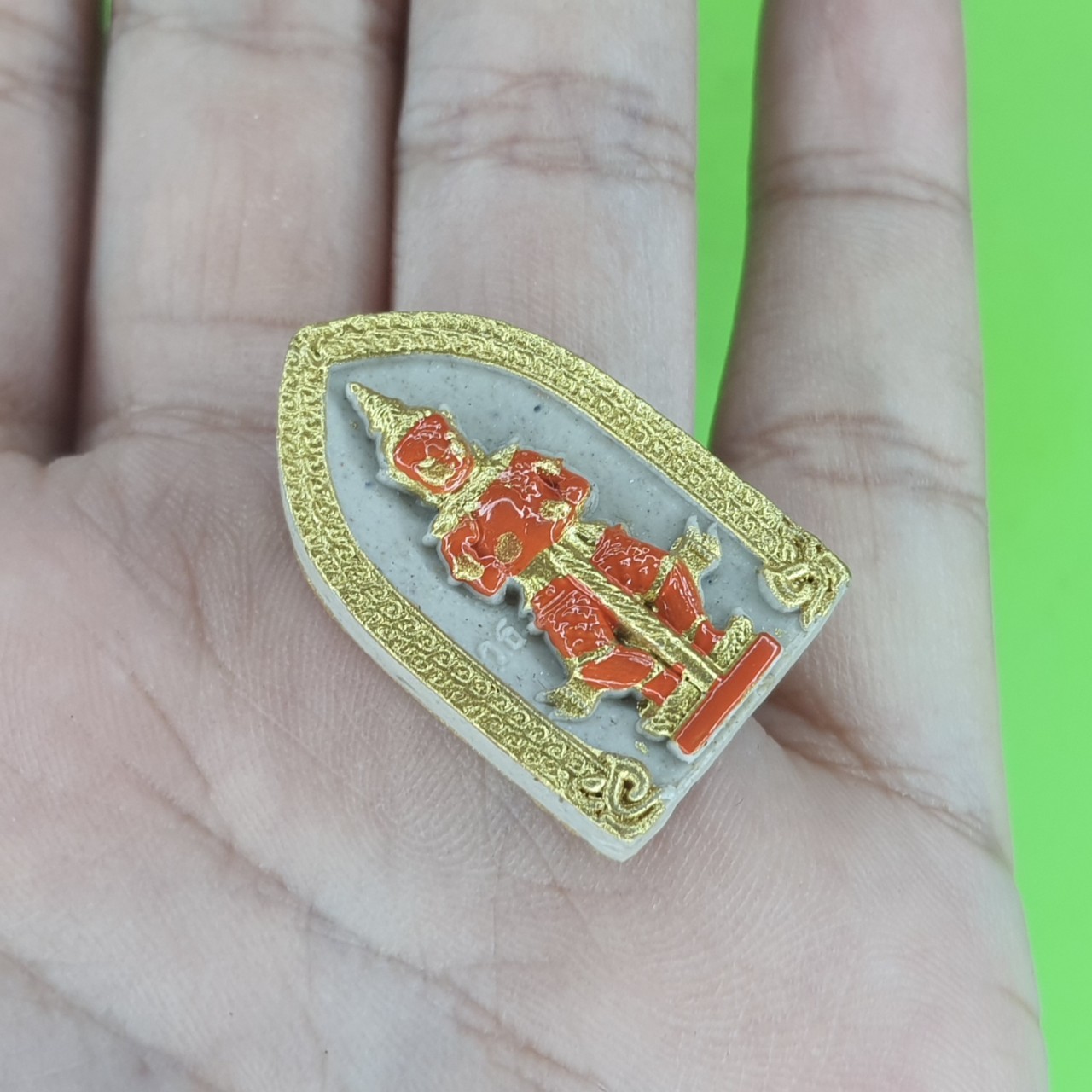 พระเครื่อง ท้าวเวสสุวรรณ สีขาว แต่ง สีส้ม รุ่น แก้ปีชง รวยไม่จบ จนไม่เป็น ภัยไม่มี ท้าวเวสสุวรรณ พระแท้ ท้าวเวสสุวัณ