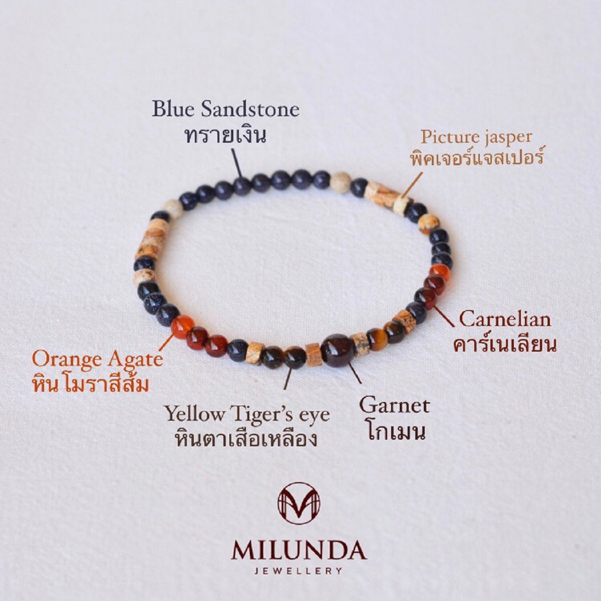 กำไลหินเสริมทรัพย์มั่งคั่ง สำหรับผู้ที่เกิดวันพุธมี 6 แบบ