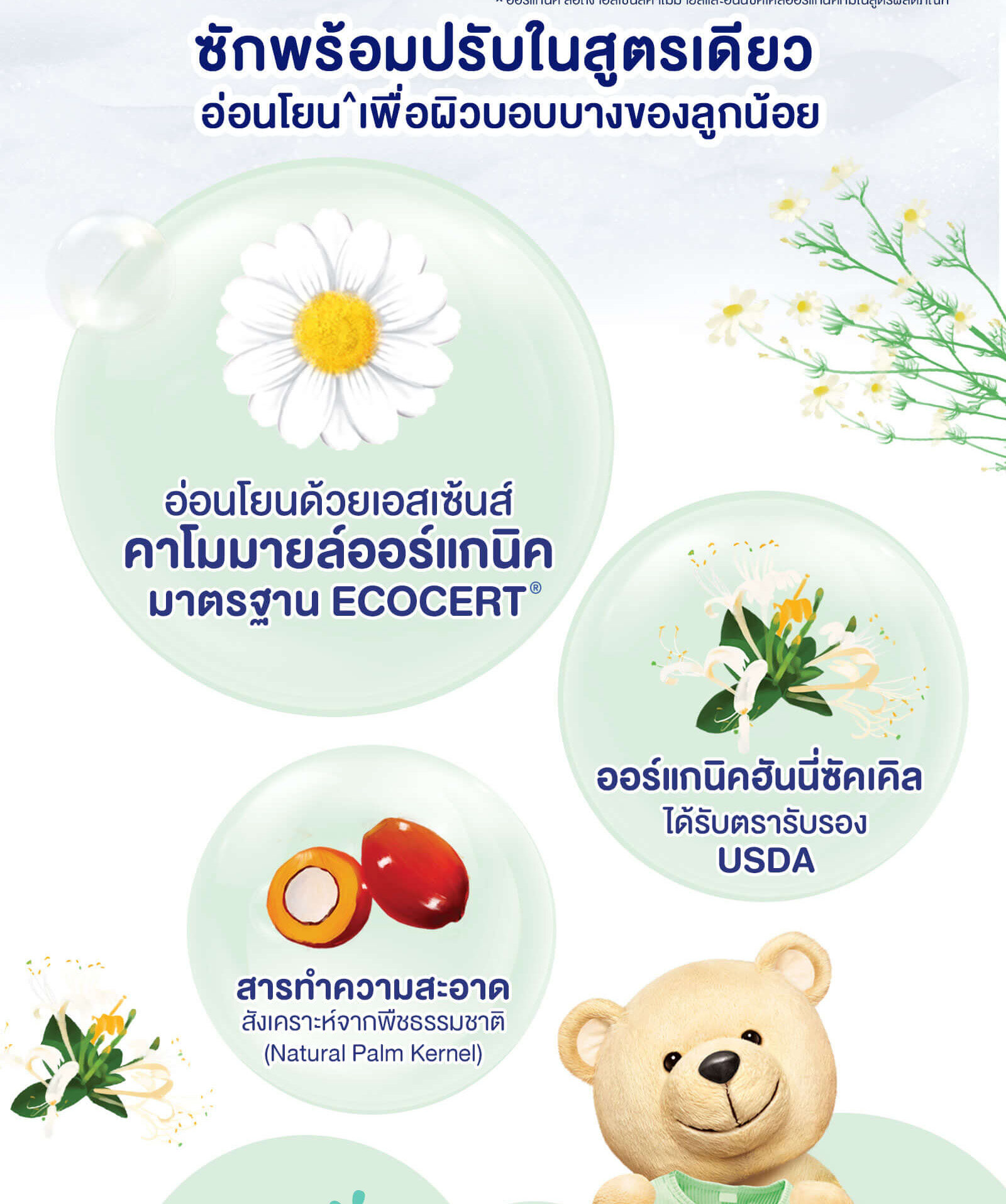 เบบี้มายด์ 2in1 เขียว น้ำยาซักผ้าเด็กและปรับผ้านุ่ม 570มล. x3 แพค 3ถุง BabiMild น้ำยาซักผ้าเด็ก ปรับผ้านุ่ม อัลตร้ามายด์