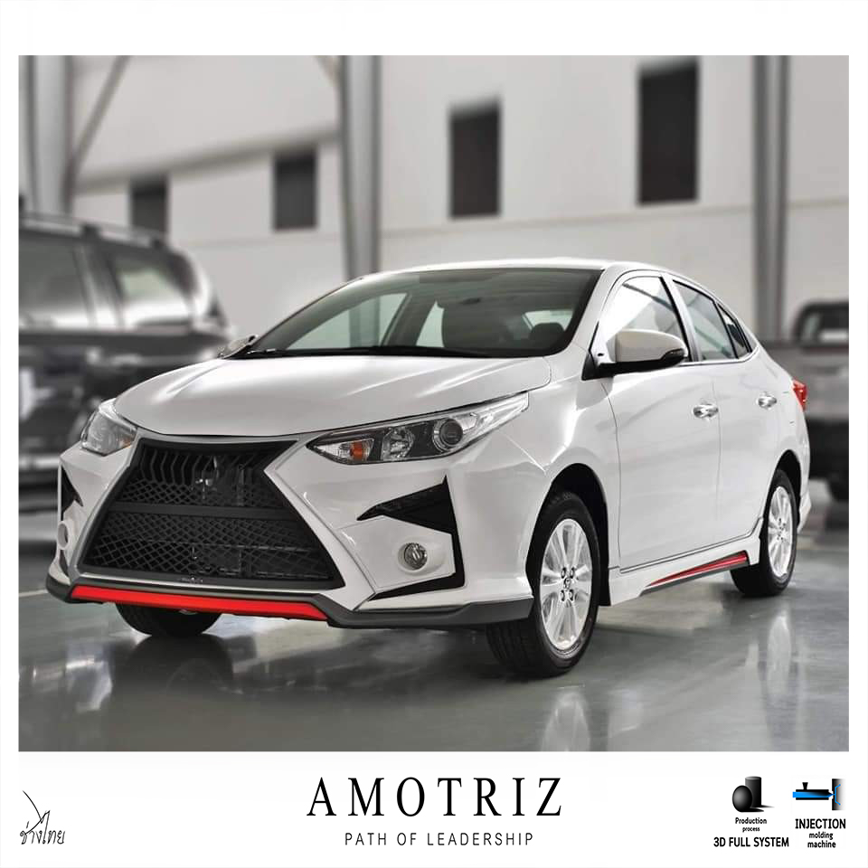Toyota Yaris Ativ sedan & hatchback front bumper bodykits by Amotriz