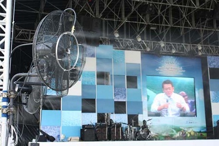 มาสเตอร์คูล พัดลมไอน้ำแบบเดินระบบ