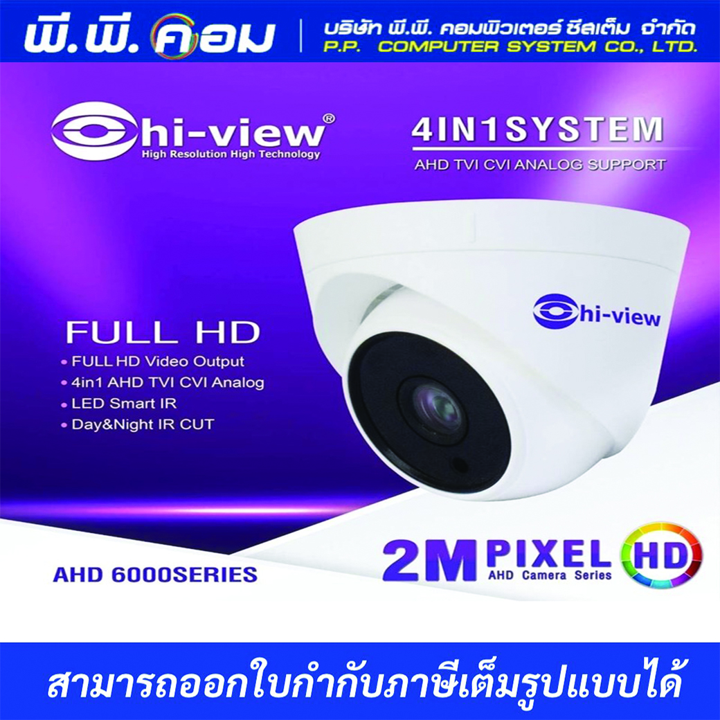 กล้องวงจรปิด Hi-view HA-614D20 (สินค้าไม่รวม Adapter) รับประกัน 2ปี