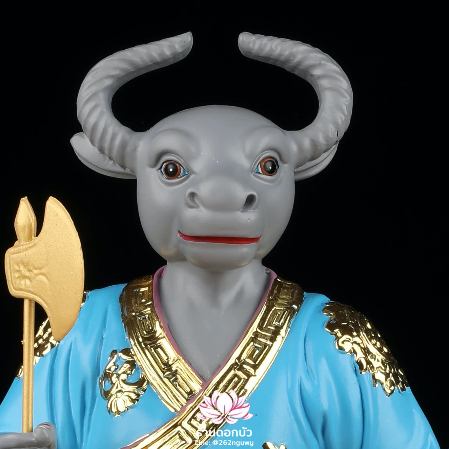 ยมบาลหัววัวหัวม้า ยมทูตหัววัวหน้าม้า งานเรซิ่น ขนาด 12/16 นิ้ว