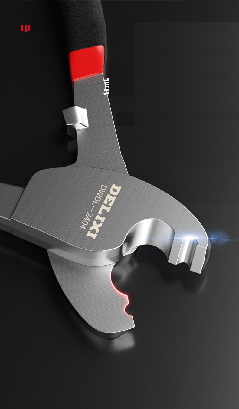 DELIXI คีมตัดสายเคเบิ้ล 10นิ้ว รหัส DWDL-2405 คีมตัด คีมตัดสาย คีม