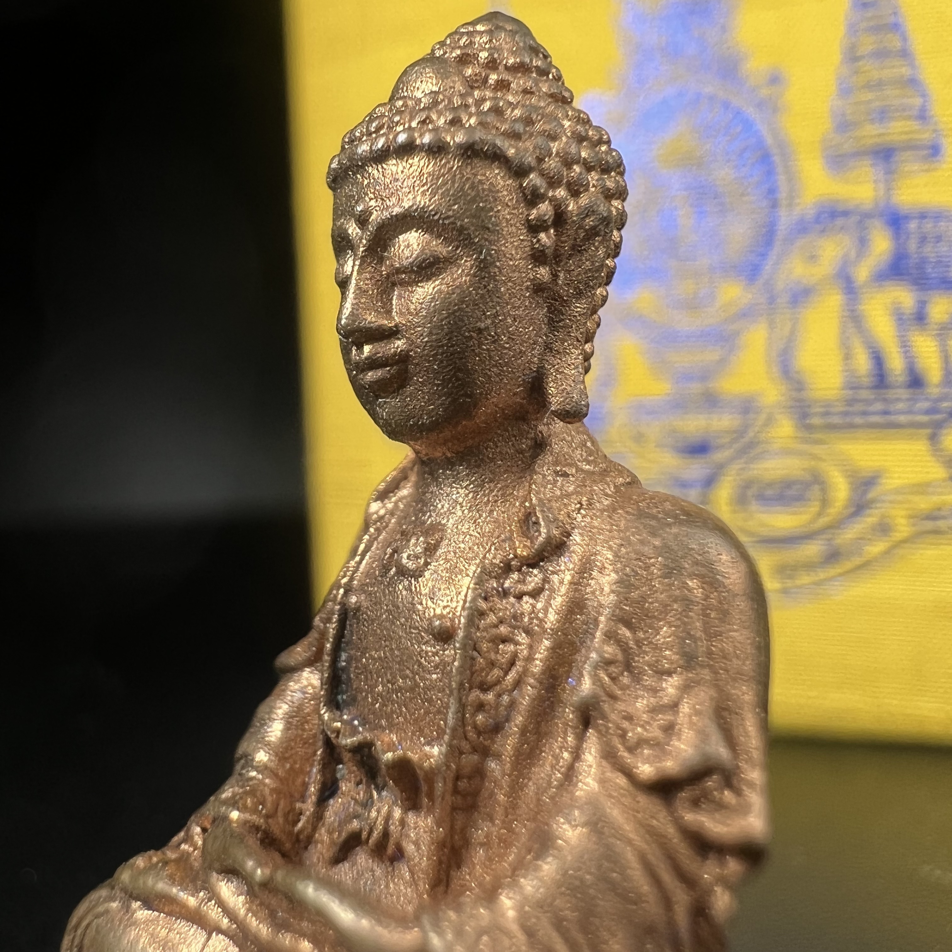 พระกริ่งจีน "ต้าเยิ่นถะ" (เนื้อทองทิพย์)(สร้างน้อยหายากพบเจอน้อย) รุ่น กาญจนาภิเษก ครองราชย์ 50 ปี วัดบวรนิเวศวิหาร ปี2538 (คัดสภาพสวยเดิม พิธีใหญ่ พุทธศิลป์งดงาม)1 ใน 3500 องค์