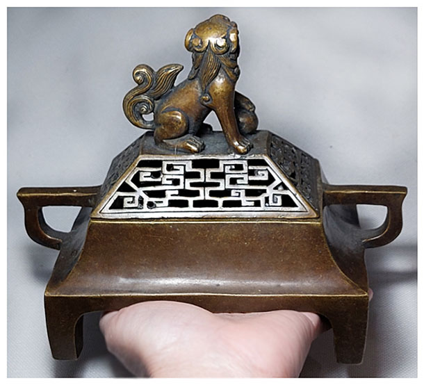 เตาจุดกำยาน ทองเหลืองสไตล์จีน