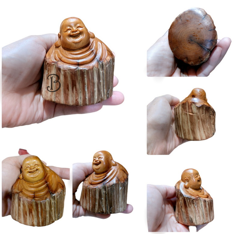 สังกัจจายน์ พระเมตไตรย พระยิ้ม ไม้ทูจา ขนาดเล็ก