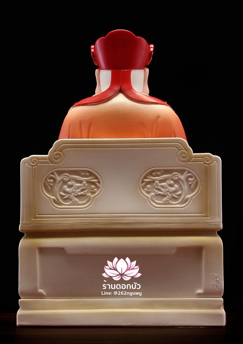 แปะกงแปะม่า ปุนเถ้ากงปุนเถ้าม่า เทพเจ้าที่ตี่จู้เอี๊ยะ ปางประทับนั่งบัลลังก์ ขนาด 14 นิ้ว