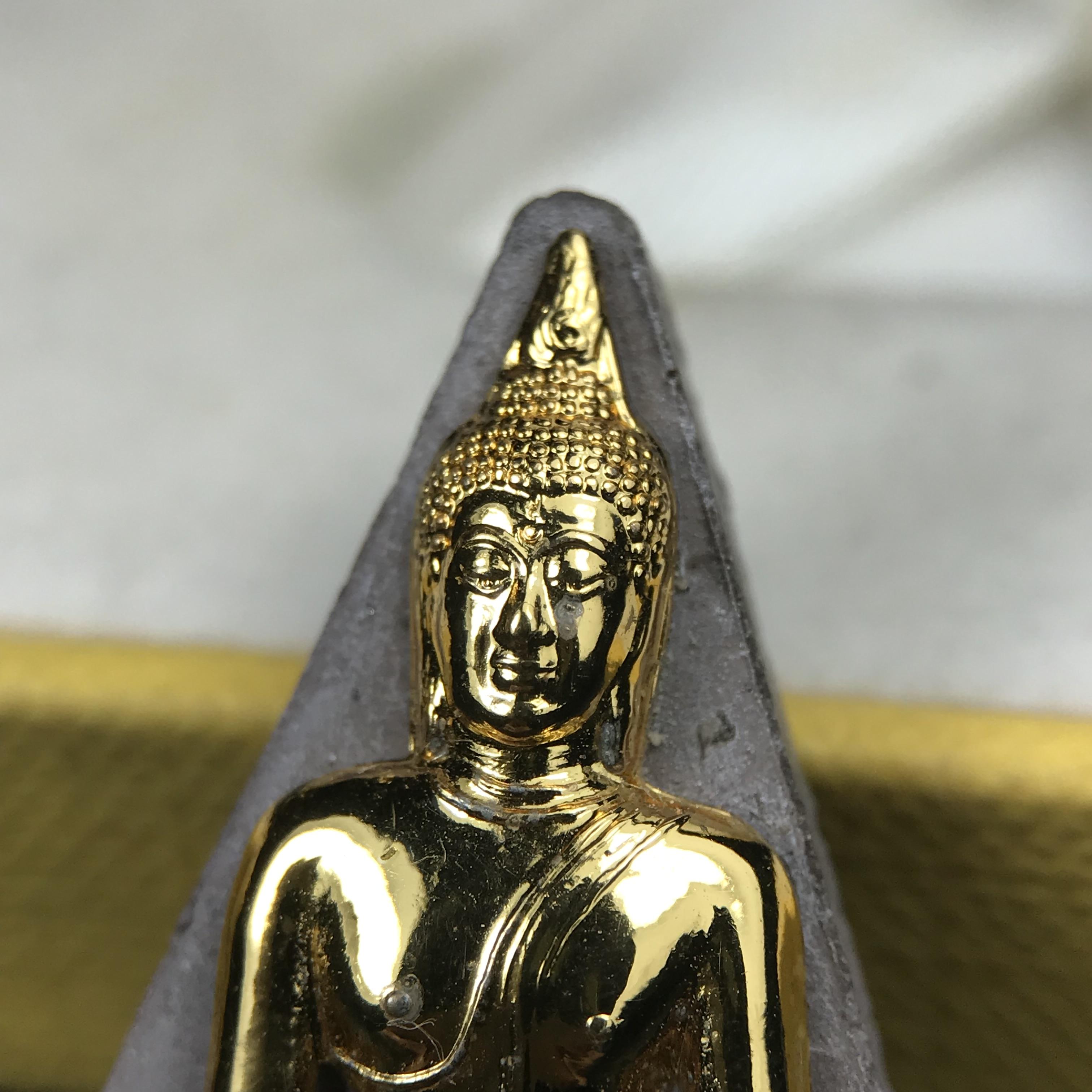 พระพุทธมหาสุวรรณปฏิมากร (หลวงพ่อทองคำ) หลังตรามหามงคลเฉลิมพระชนมพรรษา 80 พรรษา รัชกาลที่9 วัดไตรมิตรวิทยาราม กรุงเทพฯ ปี 2550 พระพิมพ์หน้าทองคำ(หายาก 1 ใน 999 องค์)