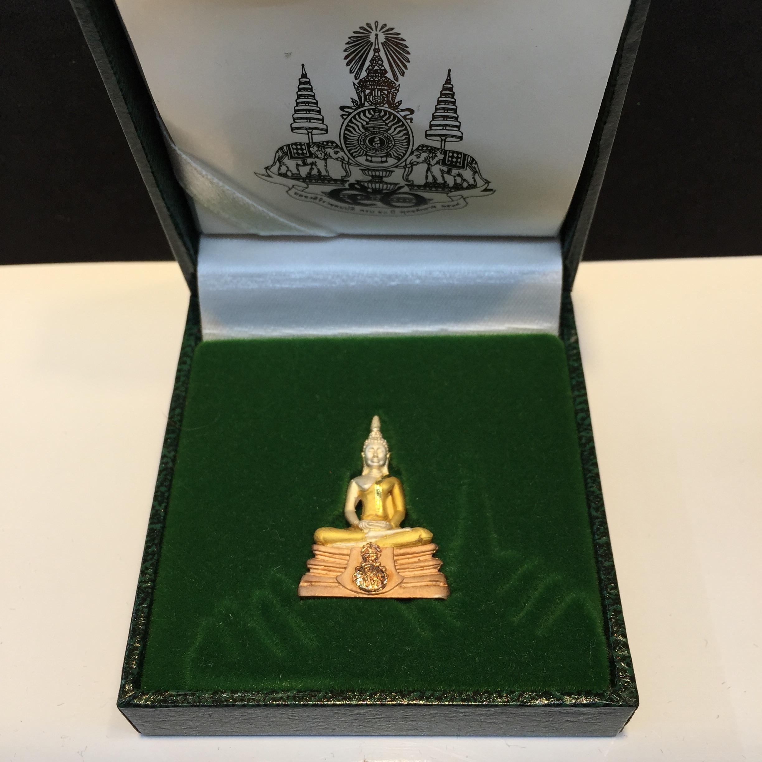 พระกริ่งพระพุทธโสธร ภ.ป.ร.ย้อนยุค เนื้อเงิน3Kบริสุทธิ์ 99% ปี2539