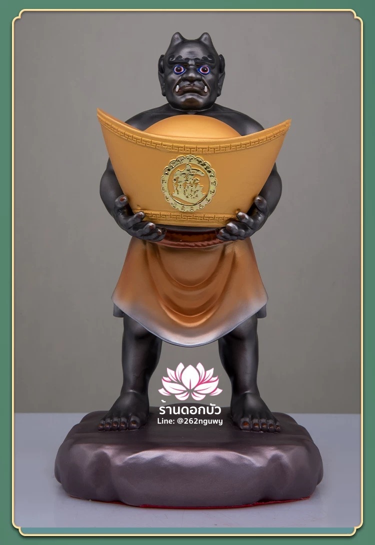 โหงวกุ้ย อู่กุ้ย อู่กุ้ยเจียงจิน หรือ ขุนพลห้าผี เทพบริวารสายนรก งานเรซิ่นคุณภาพสูง ขนาด 4/12 นิ้ว