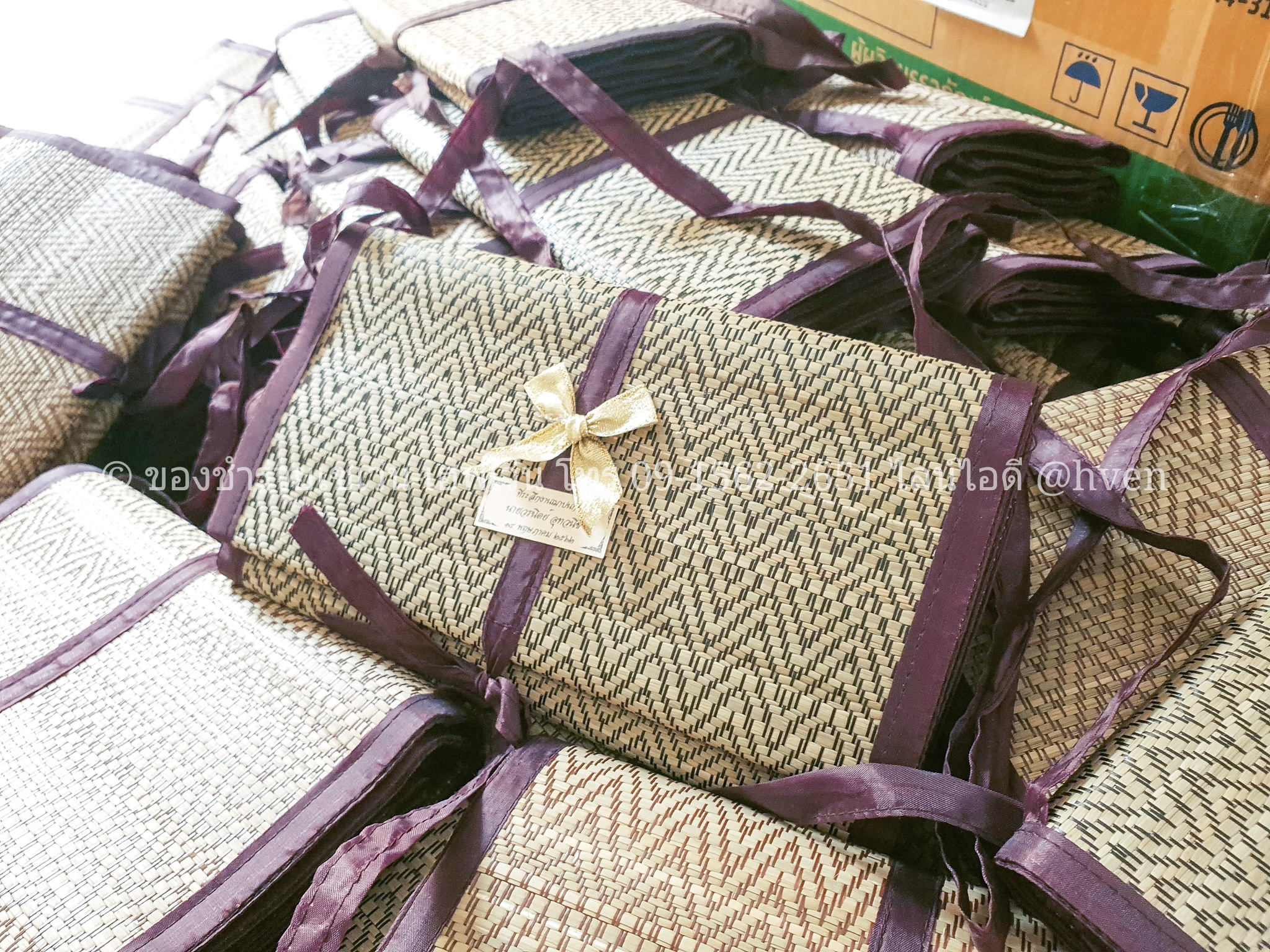 ของชำร่วยงานศพ เสื่อกกแท้ OTOP